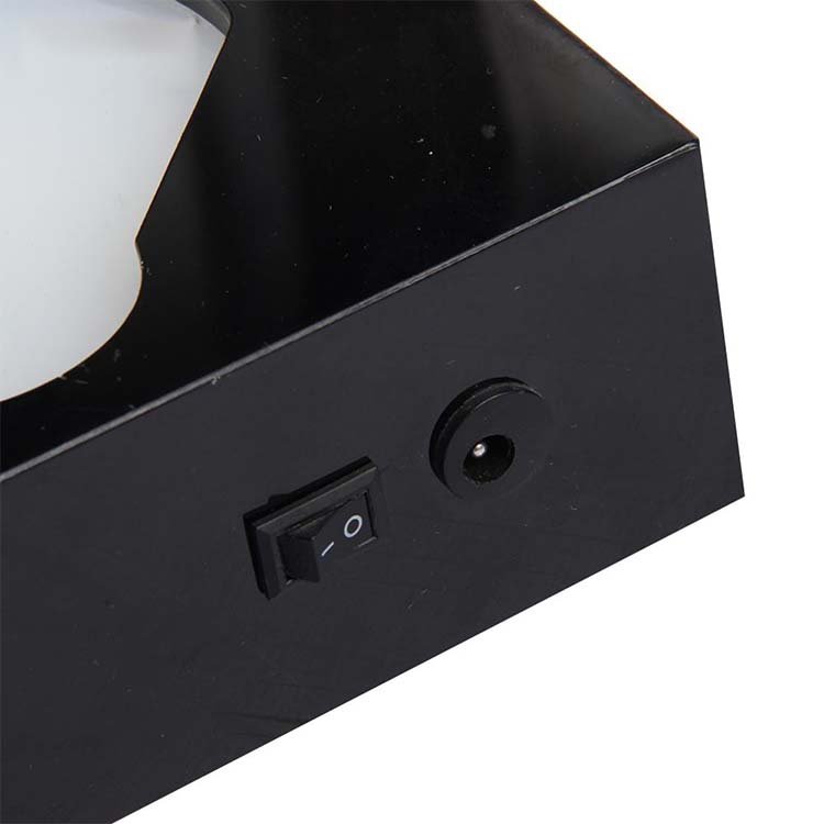Customized Unique Single Acrylic Glorifier Display Stand Base LED Light Wine Bottle Holder