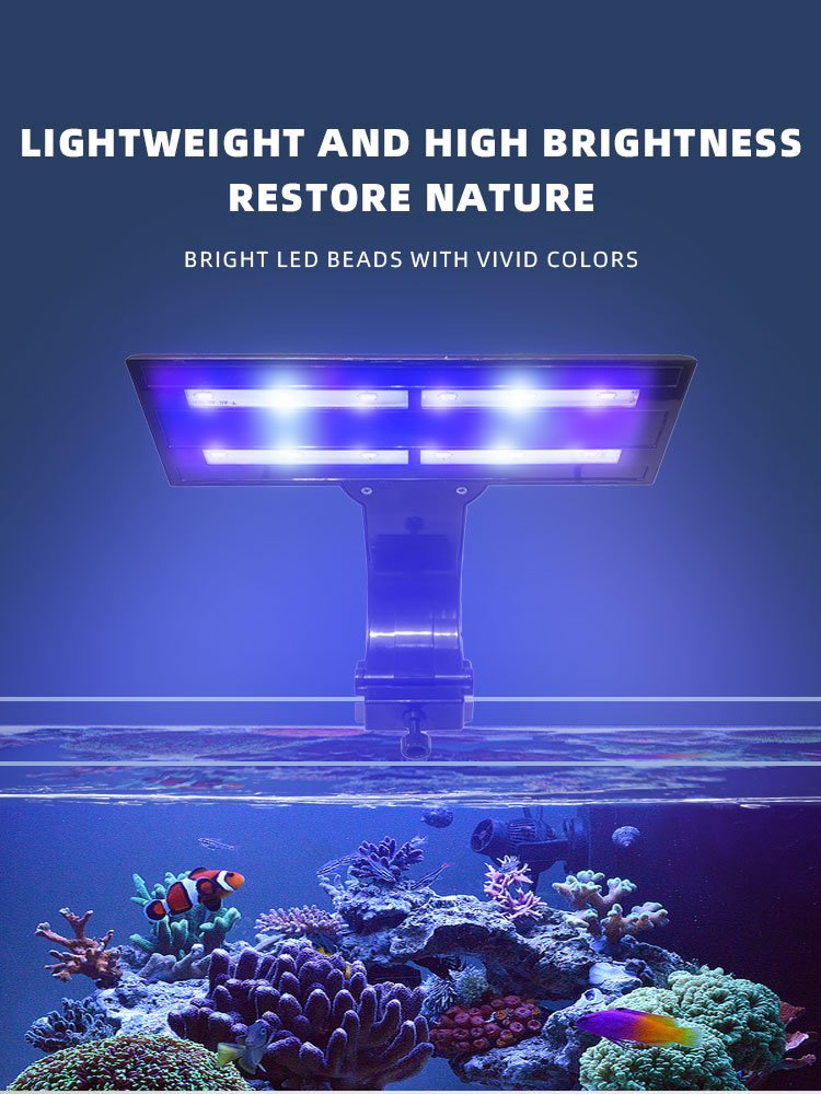 multi-color LED small fish tank clip light
