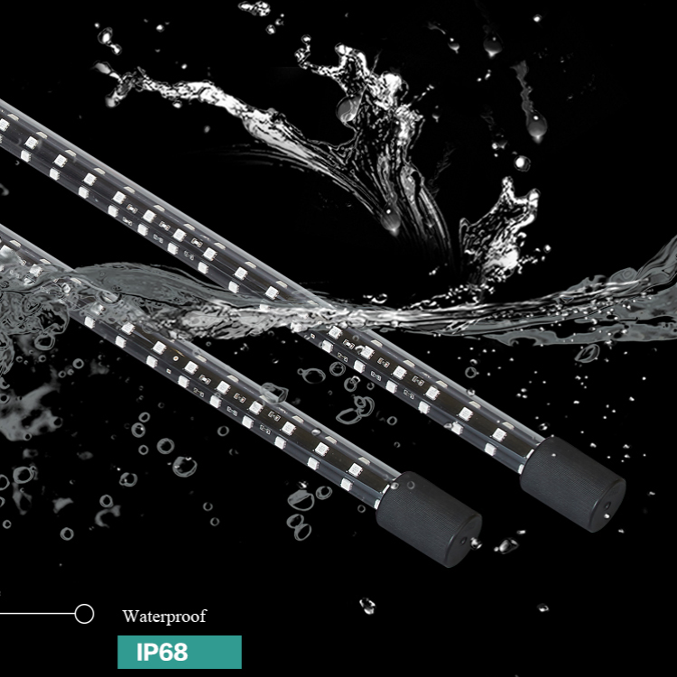 hot sell 240 degree IP67 Waterproof Aquarium Fish Tank Submersible LED dragon fish Light Red fish light White and Blue