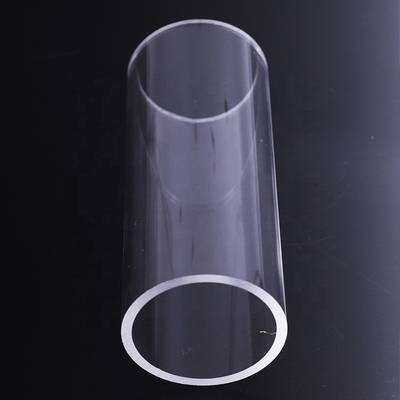 XITU Hot Selling Customized Size Large Diameter Acrylic Tube Acrylic Plastic Pipe With Lid PMMA Pipe Tube