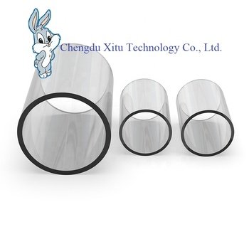 XITU Hot Selling Customized Size Large Diameter Acrylic Tube Acrylic Plastic Pipe With Lid PMMA Pipe Tube