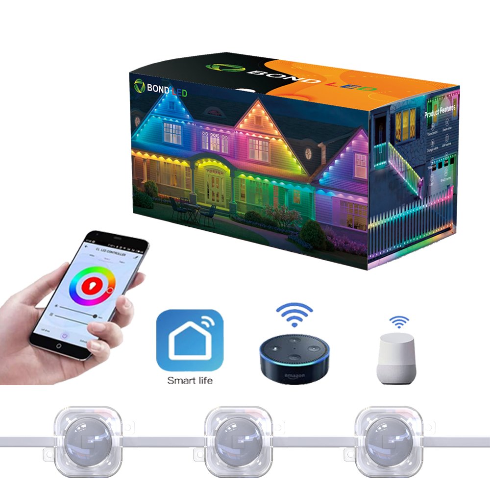 Point Lights 30mm Led Pixel Light Strands With 12 Volt App C Compatibility