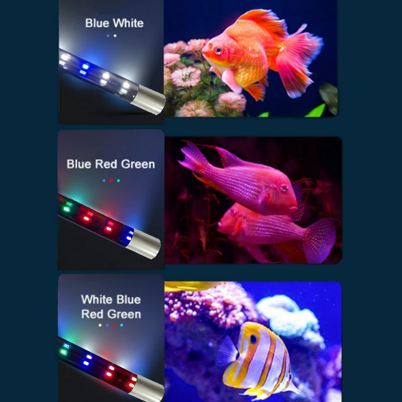 Zaohetian 5730 super brighing led aquarium lamp T8 submersible lamp changer color fish tank light
