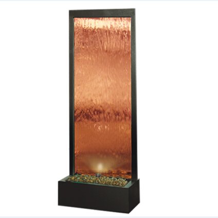 Exterior silver mirror with stainless steel indoor waterfalls for home artificial waterfall