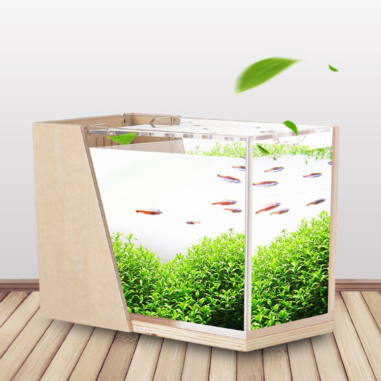 Relaxlines Custom Square Fish Tanks Acrylic Creative Multi-functional Table Aquarium For Living Room Desktop Aquariums