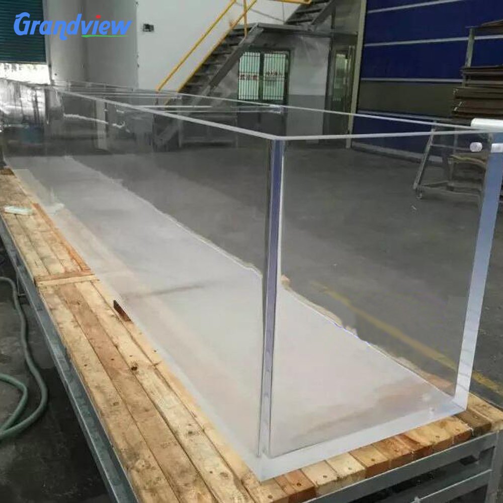 wall mounted large fish tank aquarium square acrylic 50mm plastic fish aquarium tank