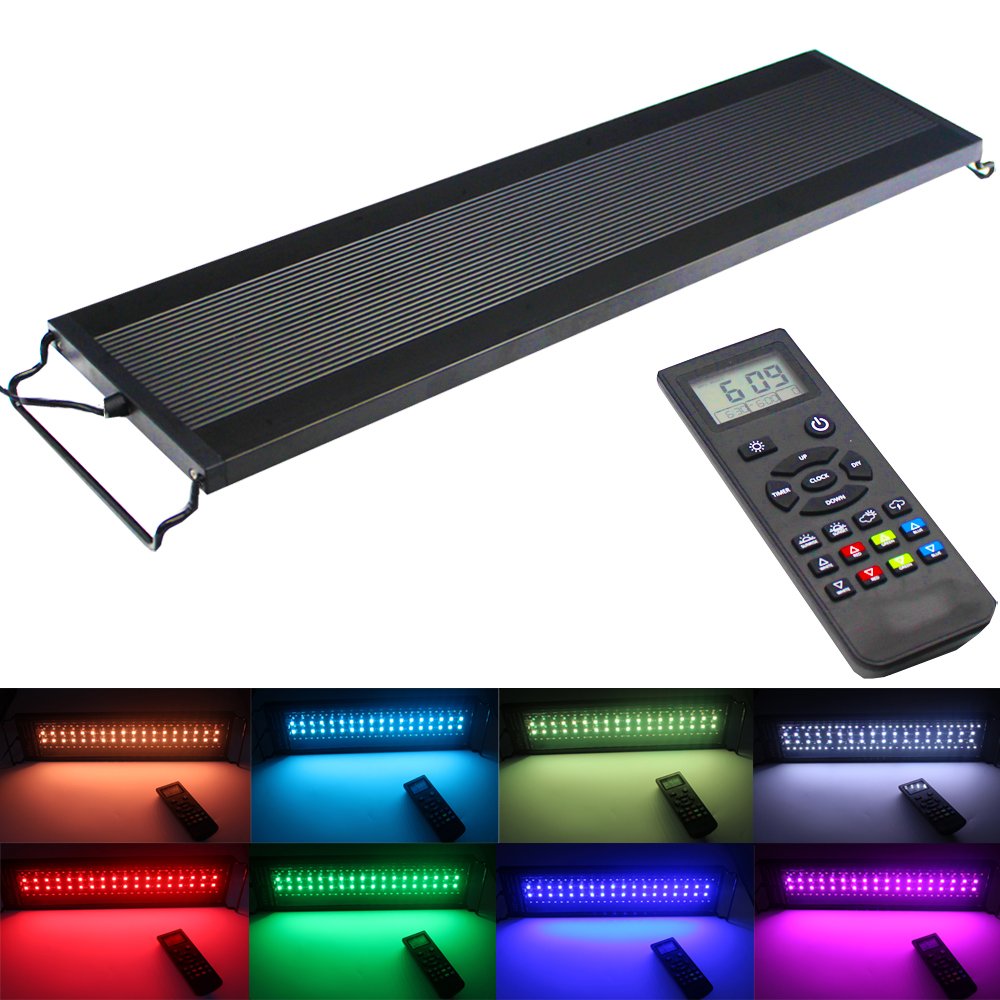 30 45 60 75 90 120 CM Full Spectrum Background Fish Tank Lamp Led Planted Aquarium Light Bracket Stand Light For Live Plant Tank