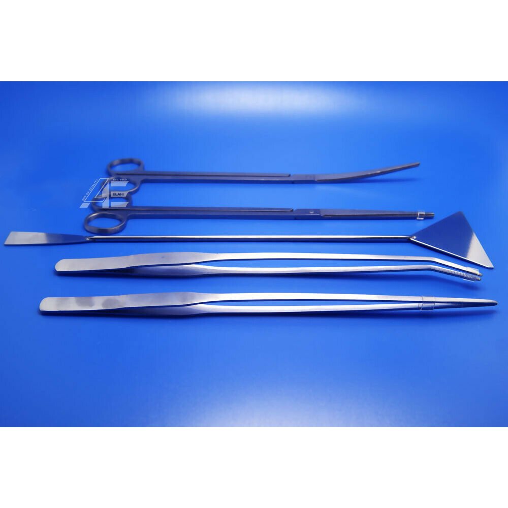 HOT SELLING Custom Wholesale 2024 Aquarium Maintenance for live Plants Grass Fish Tank 5 PCS Tool Kit Live Fish Pond
