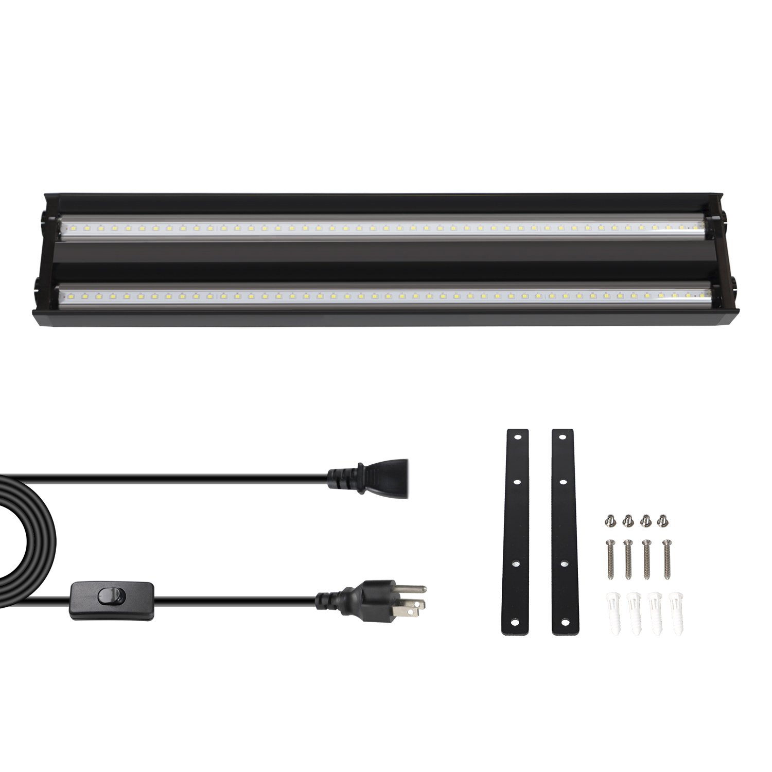 Full Spectrum T5 HO Fixtures 4 ft lamp 96 Wat Grow Bar Kit LED Aquarium Light for Fish Tanks