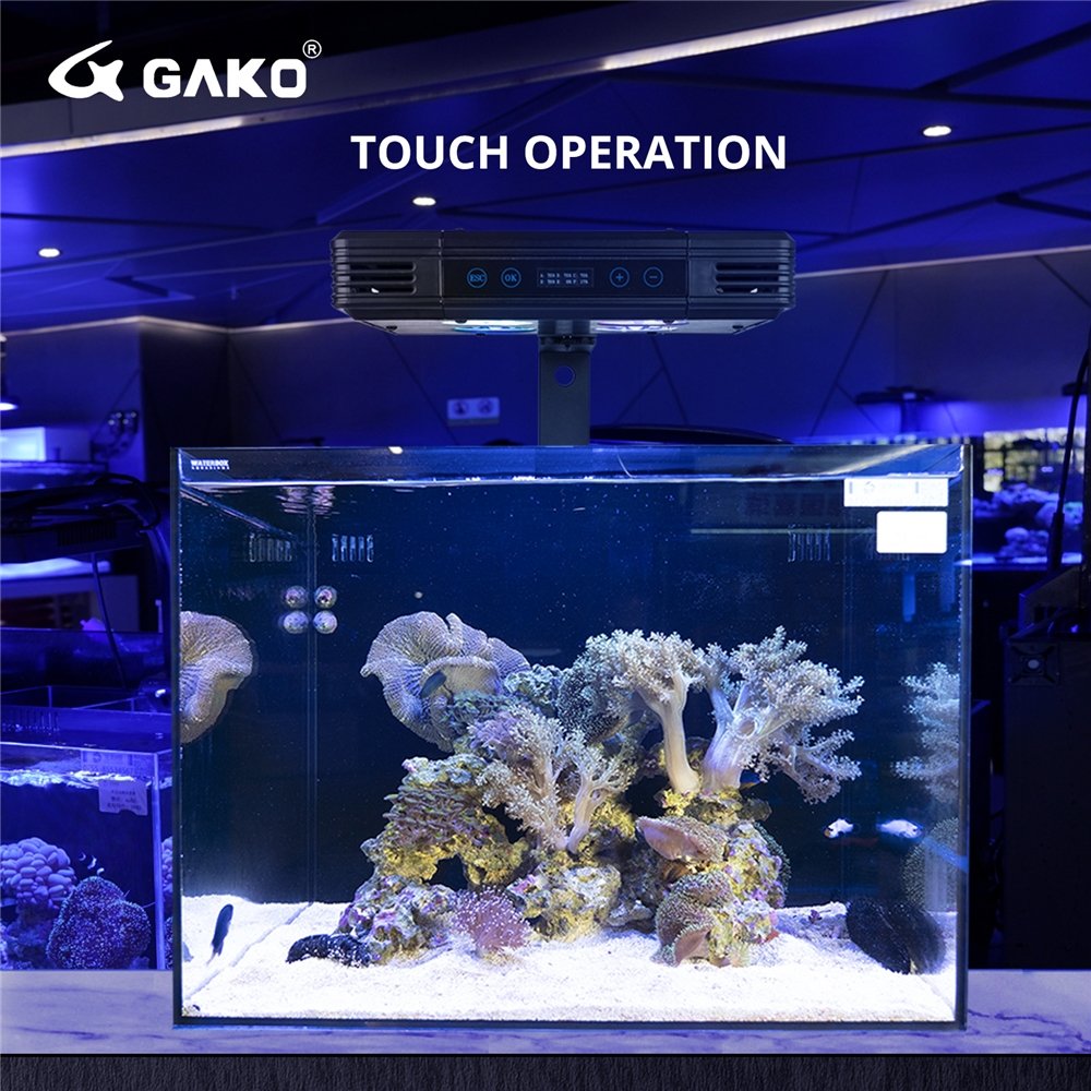 GAKO aquatics Sunrise Sunset 52W saltwater dimmable easy control coral reef light led aquarium