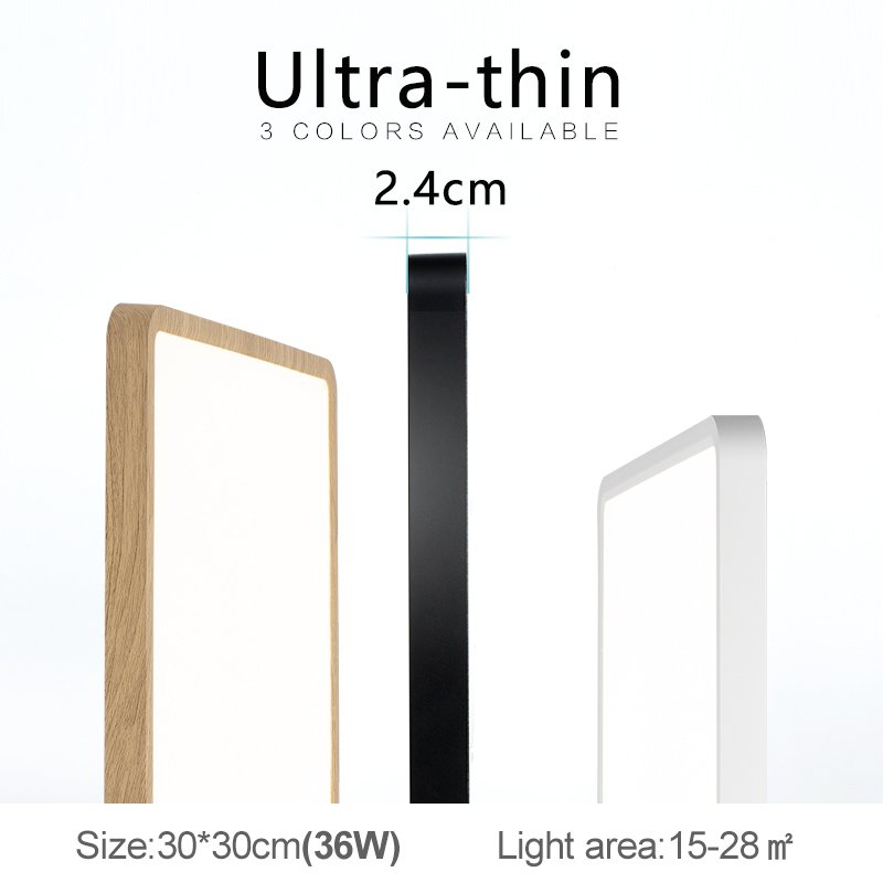 Modern Nordic Smart LED Ceiling Light with Wooden Bead Design White Shade PC Body Remote TUYA App Control for Residential Use