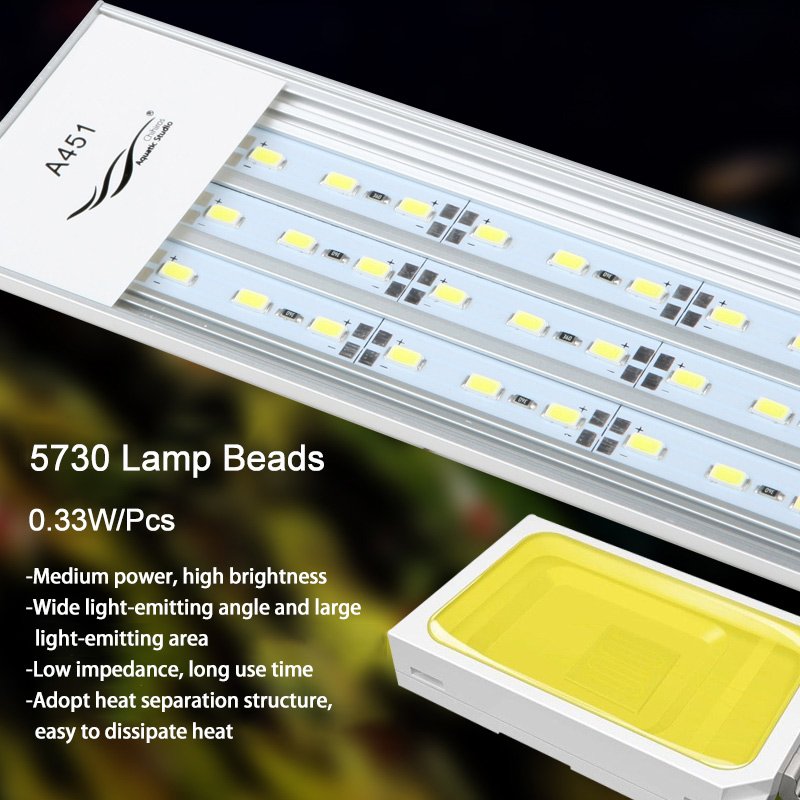 Chihiros A Series LED Aquarium Lighting with Dimming 20-60CM Extensible Waterproof Clip on aquarium Lamp Fish Tanks Accessories