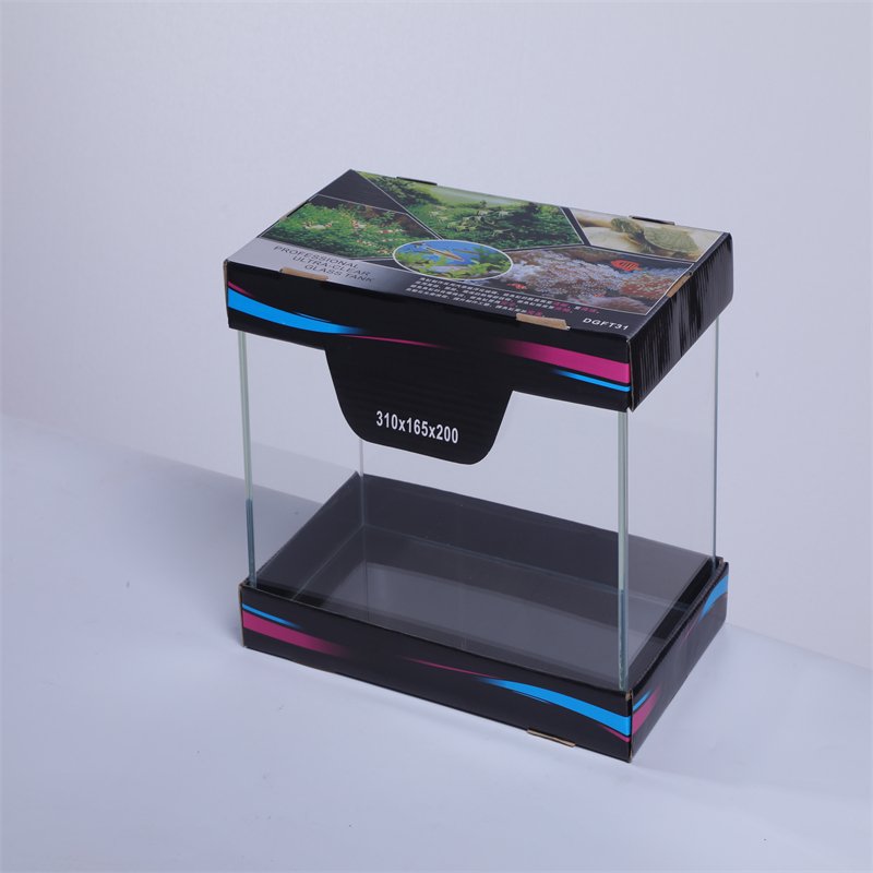 Aquarium Fish Tank Sets Hot Sizes Various Models Curved Glass Health Rectangle Ultra Clear Glass Aquarium 3in1