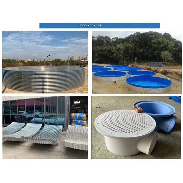 Manufacturers Wholesale Production of Large Round Diameter 10 Meter/Height 1.5 Meter PVC Tarpaulin Tilapia Aquaculture Fish Box