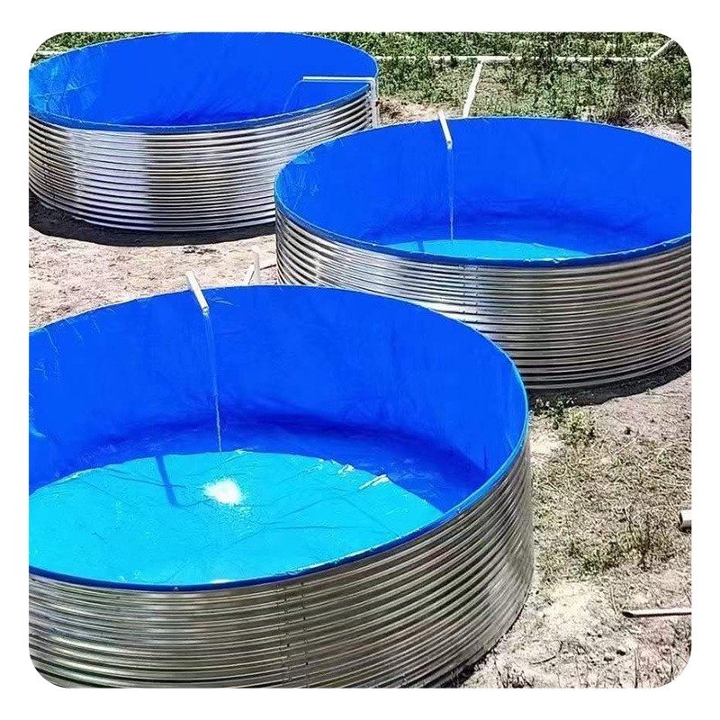 Manufacturers Wholesale Production of Large Round Diameter 10 Meter/Height 1.5 Meter PVC Tarpaulin Tilapia Aquaculture Fish Box