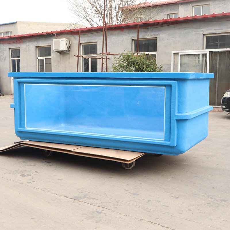 wholesale large big size glass window fiberglass aquaculture marine fish breeding farming aquaponic pond fish tank aquariums