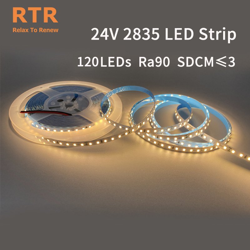 Revolutionizing Lighting Options DC24V 12W 10M CV Mode 120LED SMD2835 LED Strip