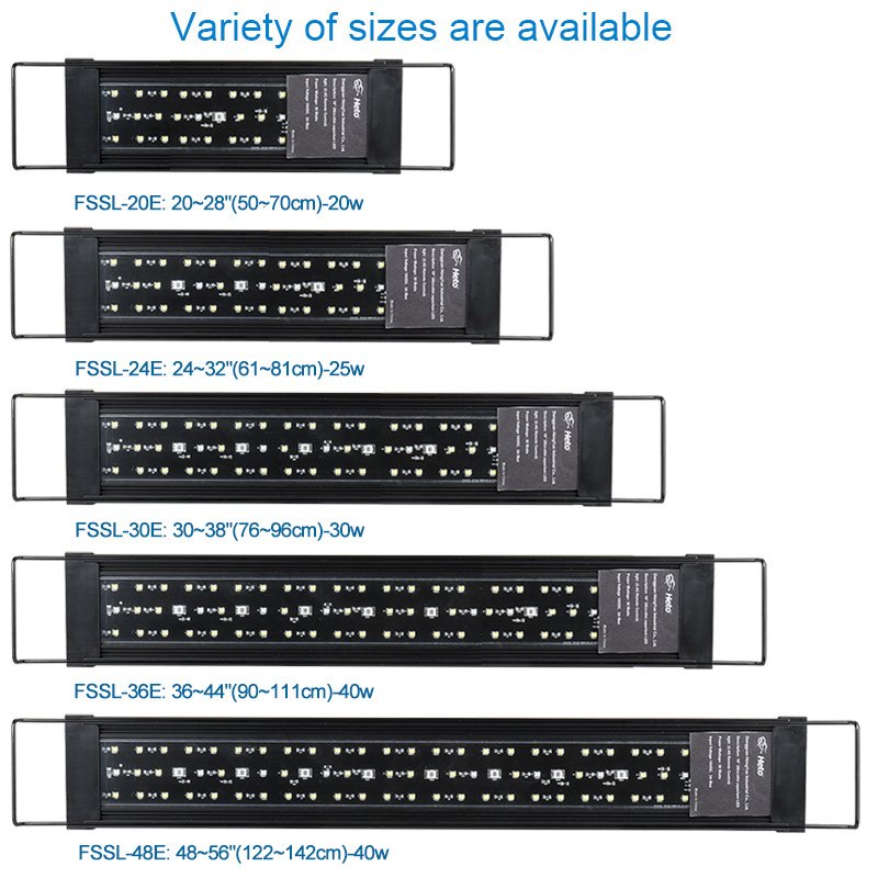 Heto FSSSL-48E White RGB Aquarium Tank Led fish tank led Aquarium Lamp aquarium lights for live plant tank