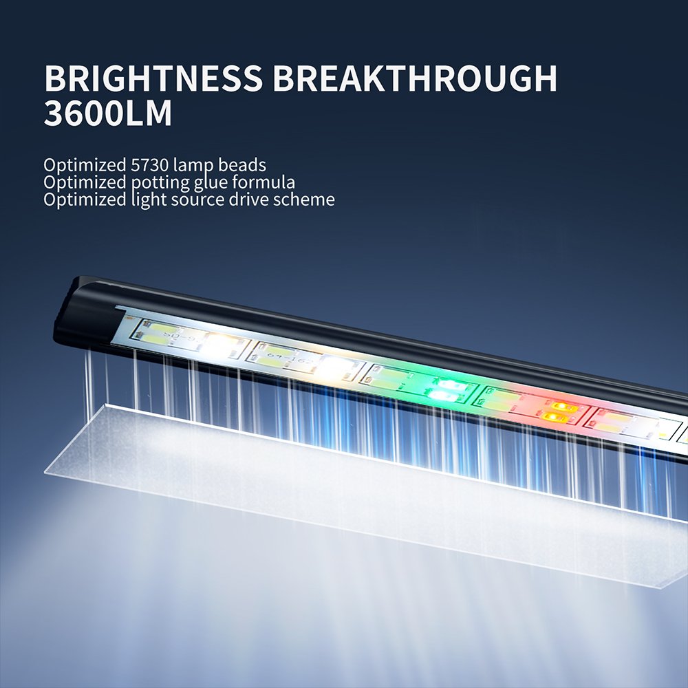 Yee Factory wholesale 79CM 30W fish tank waterproof light full spectrum aquarium plant lamp reef led light