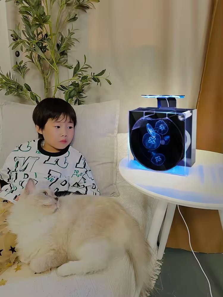 variety of adjustable night light water tank, so that your life is no longer monotonous,Jellyfish tank Fish tank