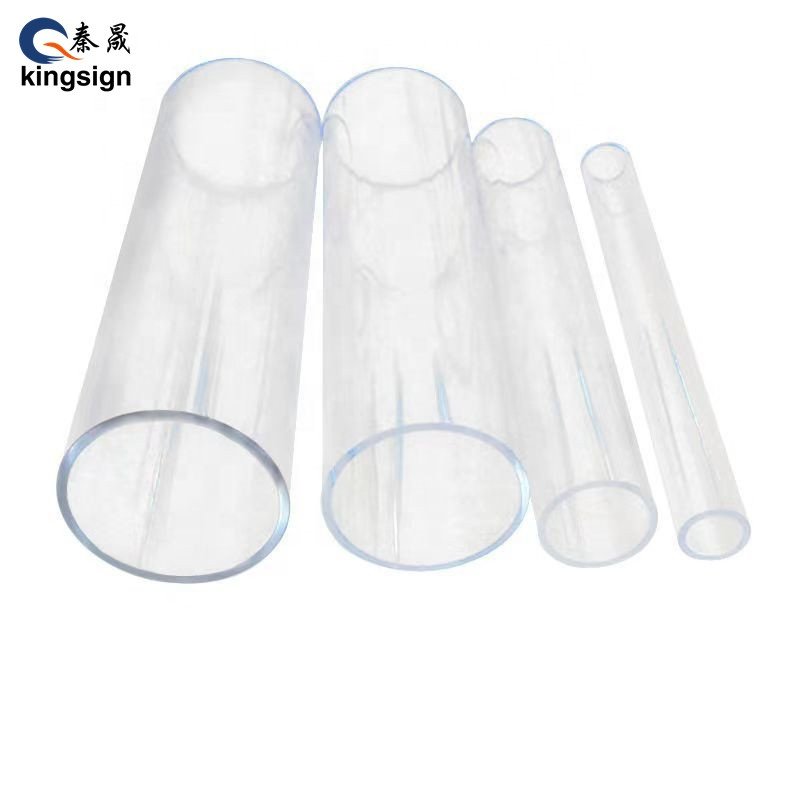 Kingsign customized size plexiglass clear acrylic cylinder tube
