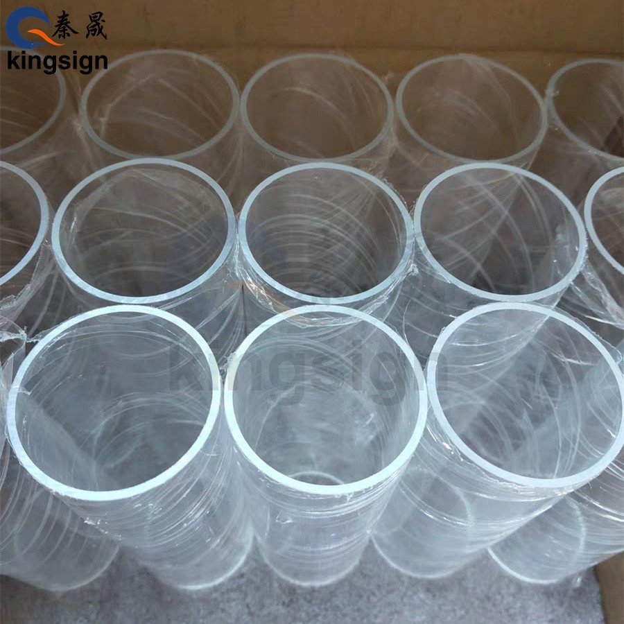 Kingsign customized size plexiglass clear acrylic cylinder tube