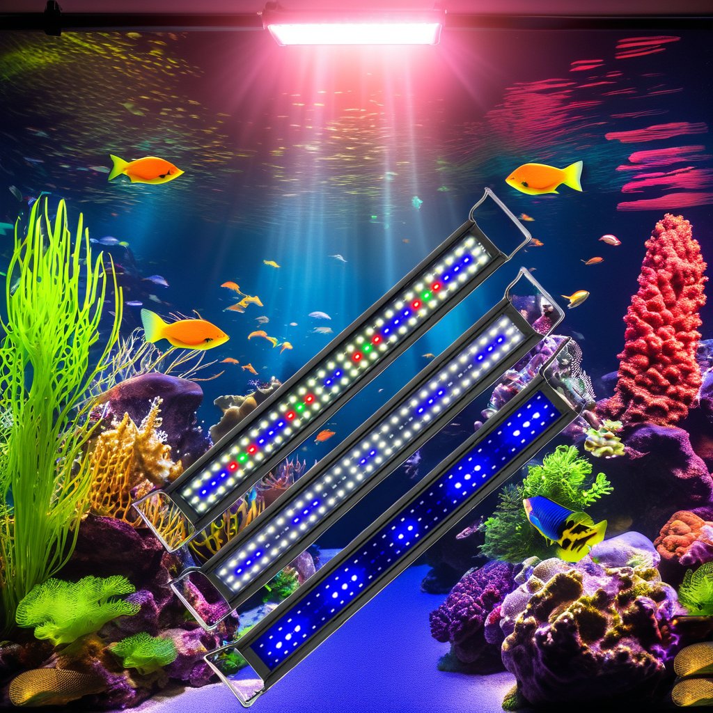 172135 Smart 30W LED Lamp 30-120CM LED Aquarium Lamps Fit 120-130CM Fish Tank LED Light Tube