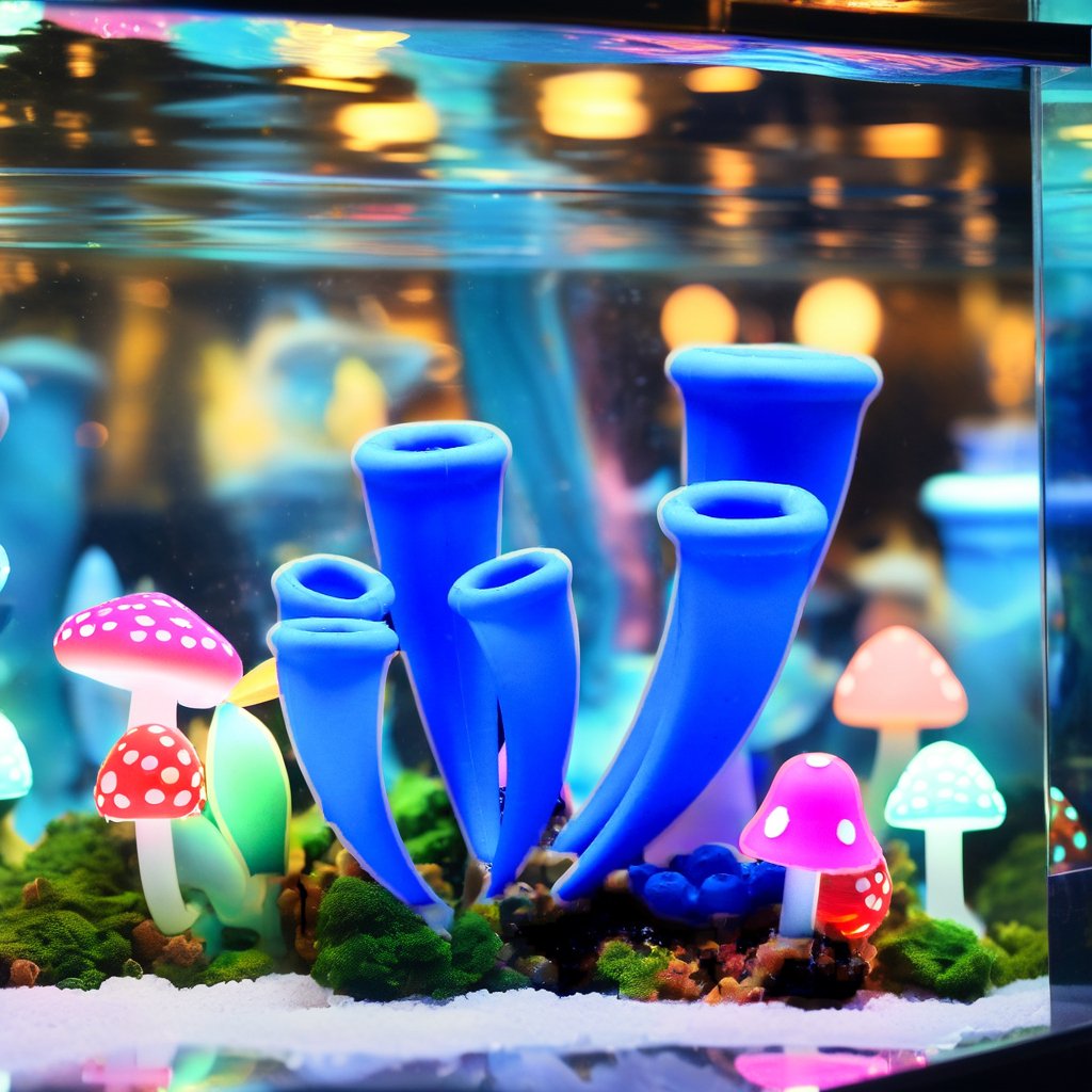Fish Tank Accessories Aquarium Simulation Horn Coral Silicone Fluorescent Coral Glow Ornament Aquarium Landscape
