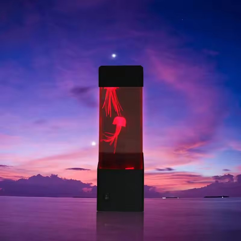 YIZHI Home Decorative Led Fantasy Jellyfish Atmosphere Night Light Creative Jelly Fish Aquarium Colorful Setting Tank Mood Lamp