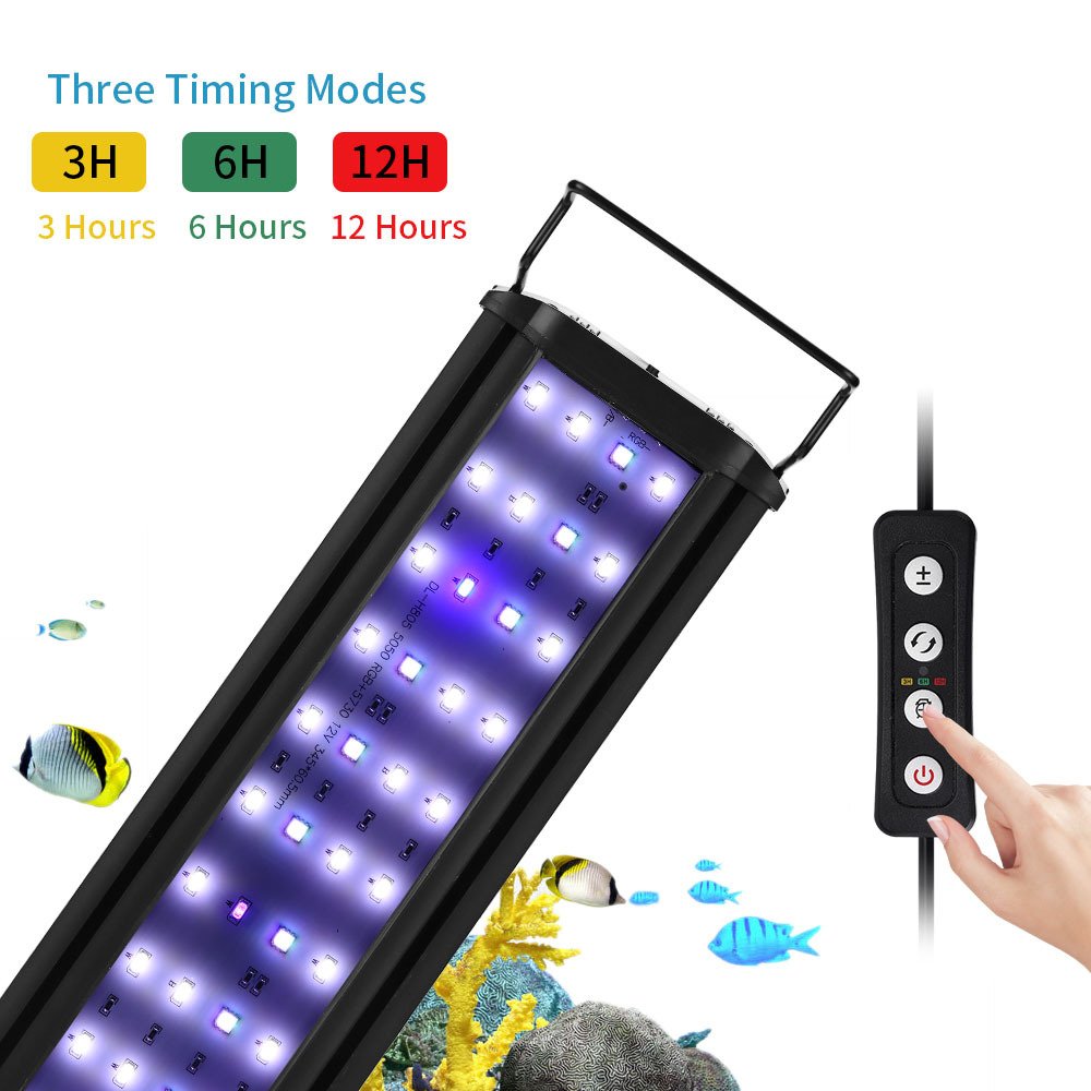 Aquarium LED light Full spectrum adjustable lighting Water Plant Grass LED Light Aquarium Fish Tank Lamp