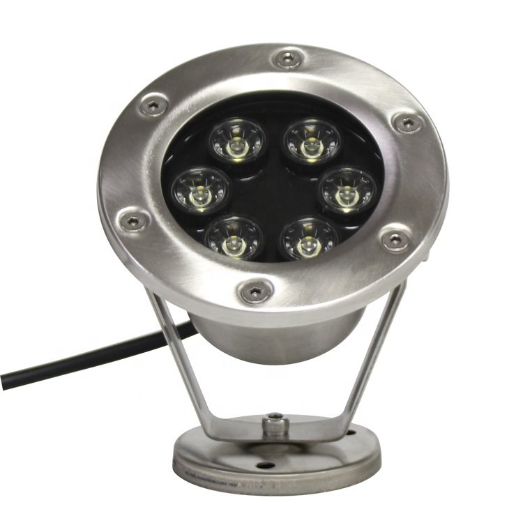 DC12V LED Pool Lamp White Light 6W IP68 LED Underwater Aquarium Pool Fish Tank Spot Light