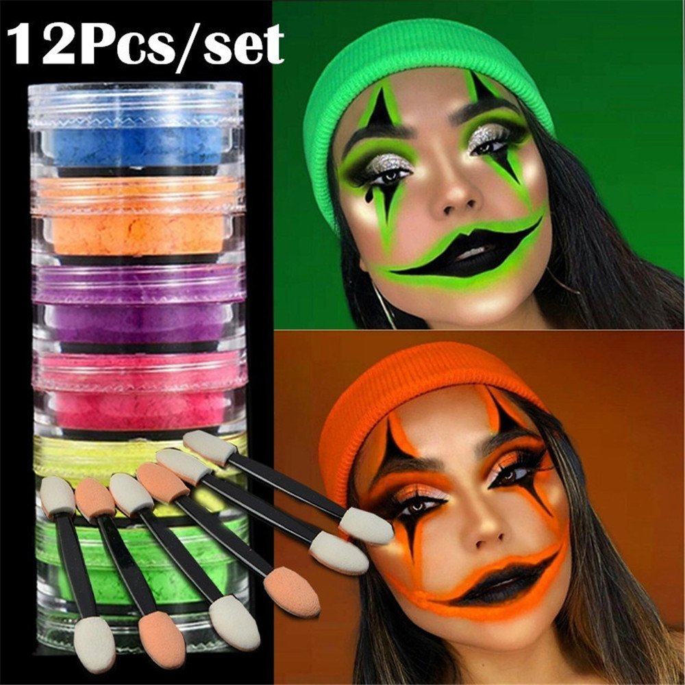 Factory wholesale long lasting super bright Color Diy makeup Phosphor Glow In Dark Pigment Fluorescent Luminous Neon Powder