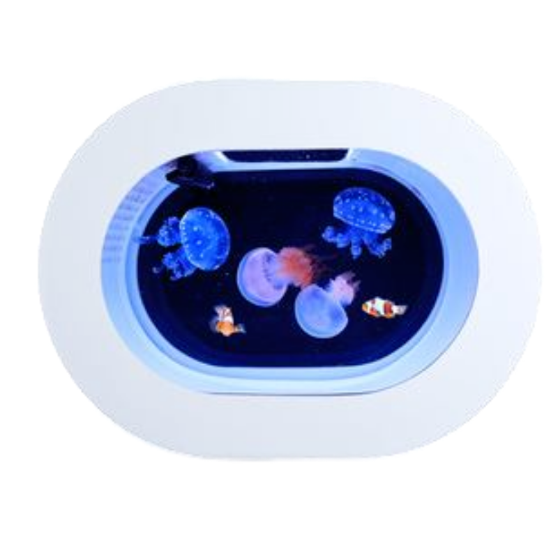Spot goods offer top table viewing aquarium jellyfish ecological tank black jellyfish tank multi-purpose acryl tank