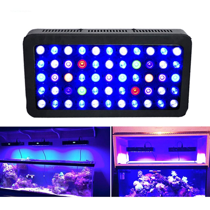 New App Control Wifi 165w Smart Control Led Aquarium Lights For Coral Reef Fish Tank With Dimmable Full Spectrum Reef Light