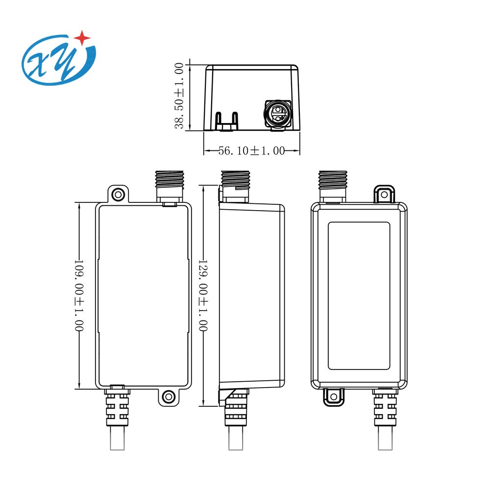wholesale waterproof power adapter 65w IP67 12v 5a 24v 2.5a 36v 1.5a ac dc adapter for led light sound system Eave light