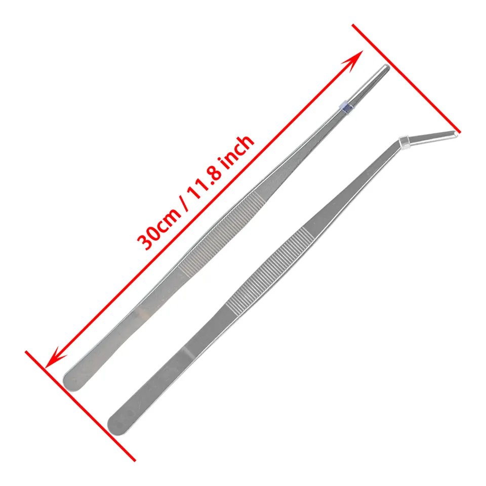 Aquarium Plants Tweezers Curved Straight Aquascaping Tweezers Fish Tank Tweezers Aquarium Tools Stainless Steel