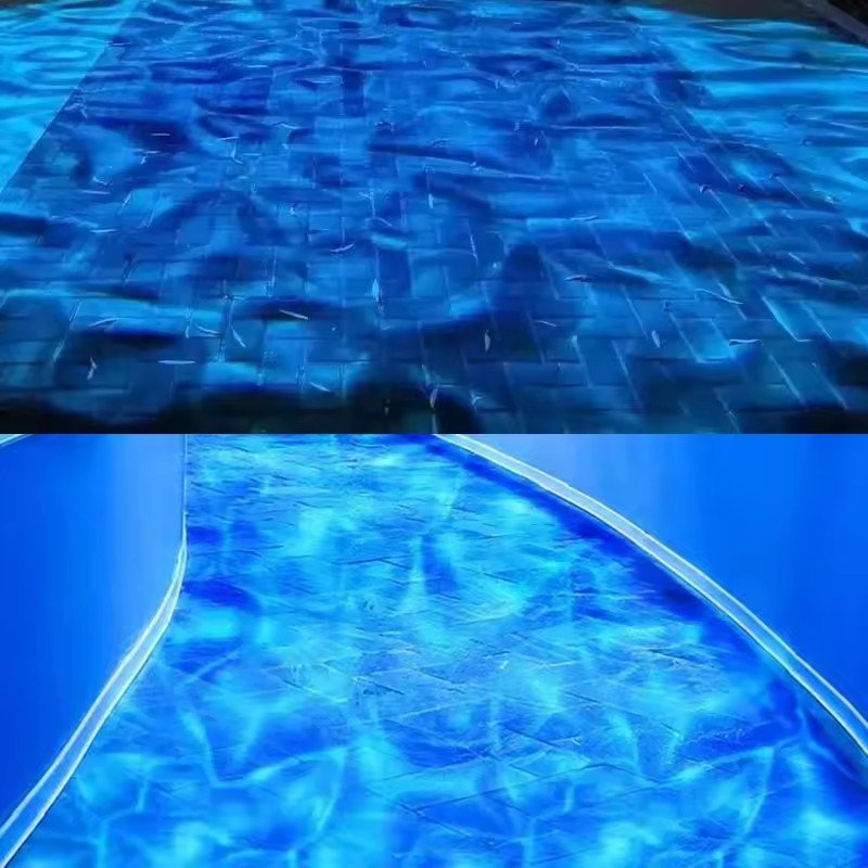 AOPU The Most Popular 200W Waterproof LED Water Wave Projector Effect Light LED Wall Washer For Aquarium Scenic
