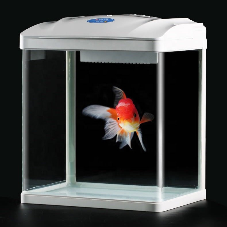 29L Eco smart Aquarium Tropical Curve Table Fish Tank with LED light and mini pump