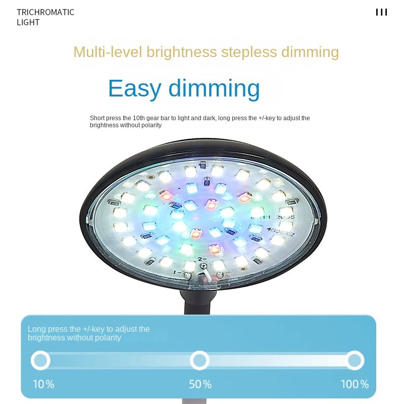 Mini Aquarium Fish Bowl LED Light Plastic Lightings Aquariums & Accessories Small Plastic Water Tank for Plant