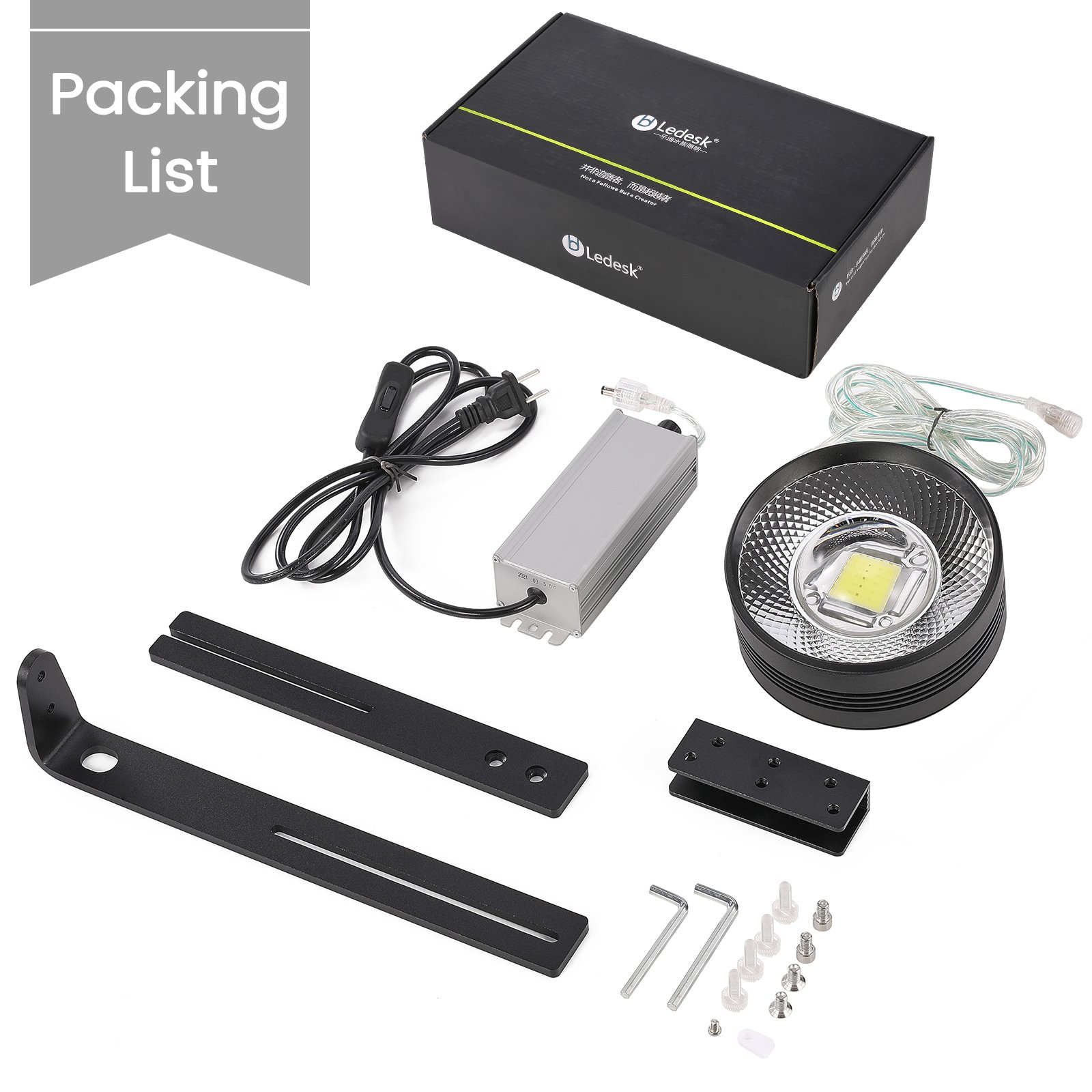 LEDESK Aquarium Tank Fish LED Lighting Top Filtering System Fresh Water Led Lights For Glass Terrarium Light Adjust Brightness
