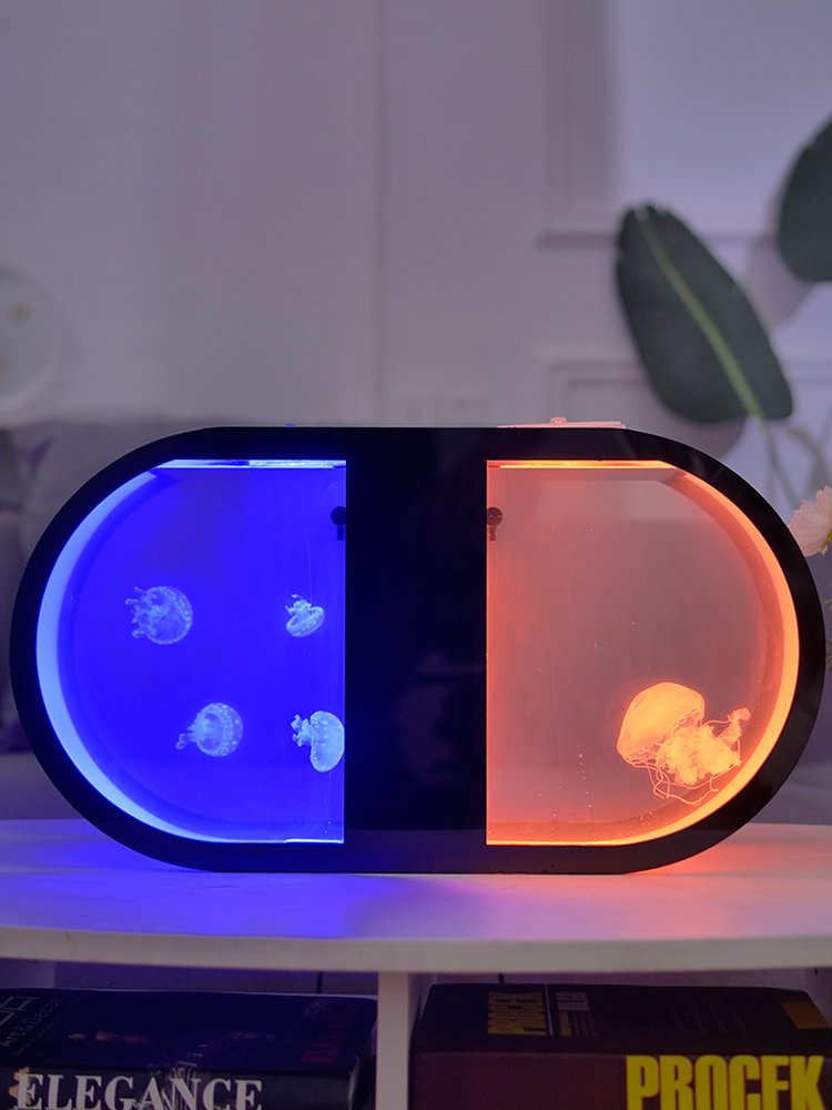Top table viewing aquarium OEM jellyfish aquarium ecological BLACK tank jellyfish tank multi-purpose acrylic tank