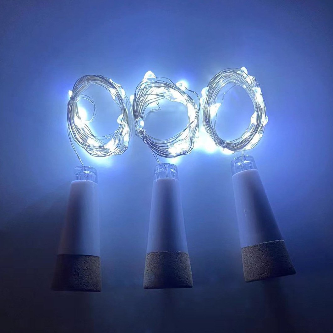 Bottle Cork Light USB Rechargeable Soft Cork 2 M 20 Led Fairy String Light For Home Decoration