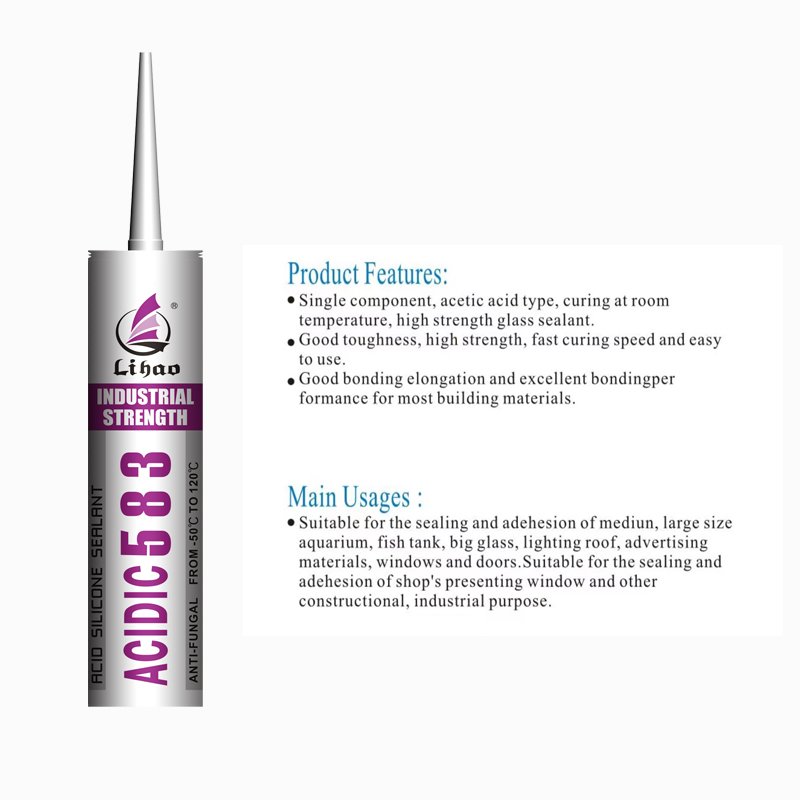 acid translucent silicone sealant structural glass paste acetic silicone adhesives & sealants for Glass Cabinet
