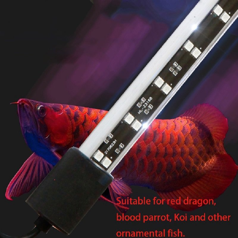 Zaohetian T8 5054 RGB super brighter submersible led aquarium lamp arowana fish tank aquarium lamp 4ft led aquarium light