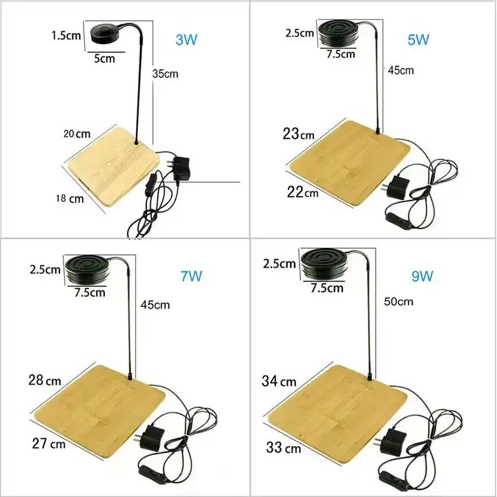 Multifunction Bamboo Board Freshwater Fish Tank Lamp Vivarium Terrarium Light Planted Full Spectrum Led Aquarium Light