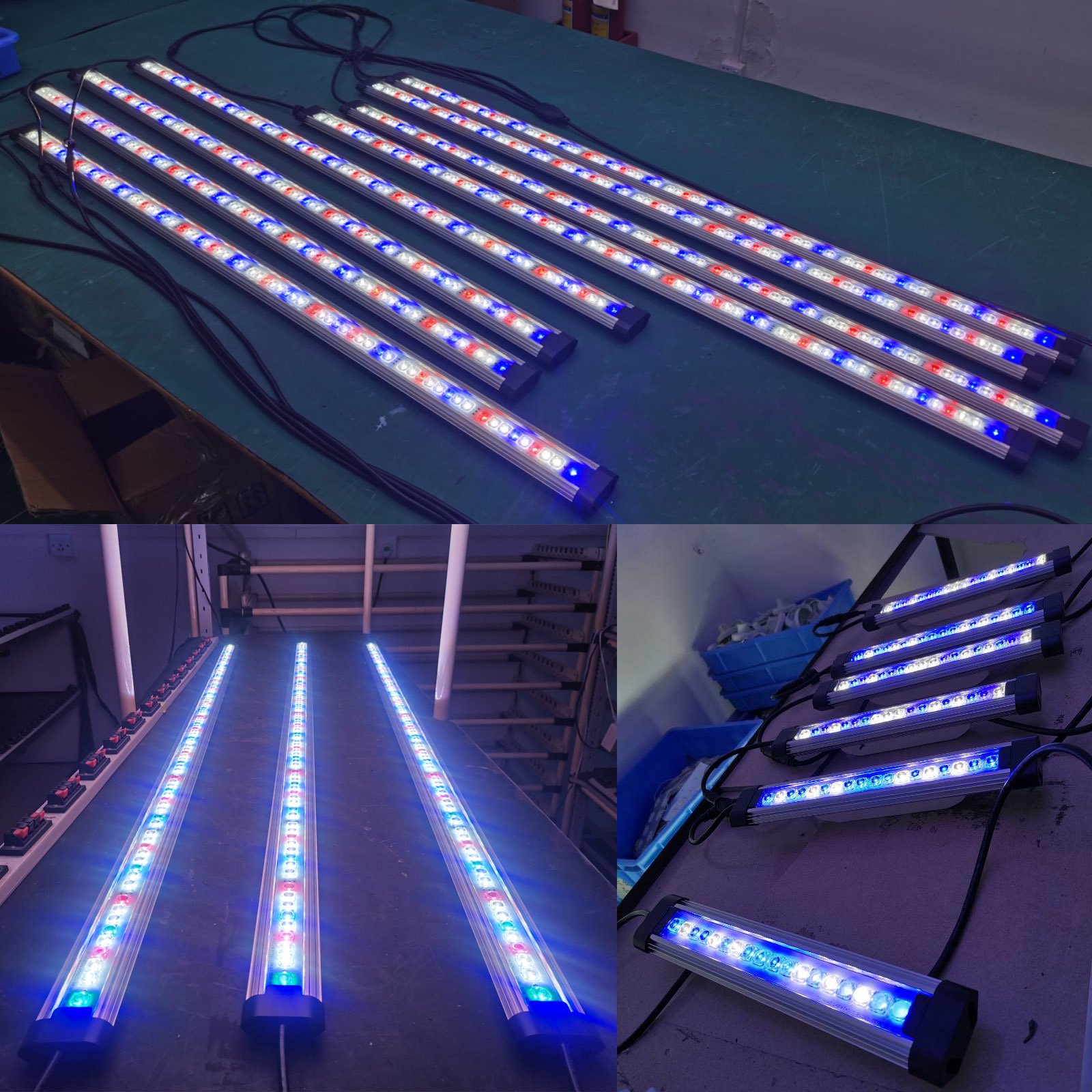 Liweida 1.2M fish tank aquarium 630nm 450nm 65w full spectrum marine coral reef aquarium light bar