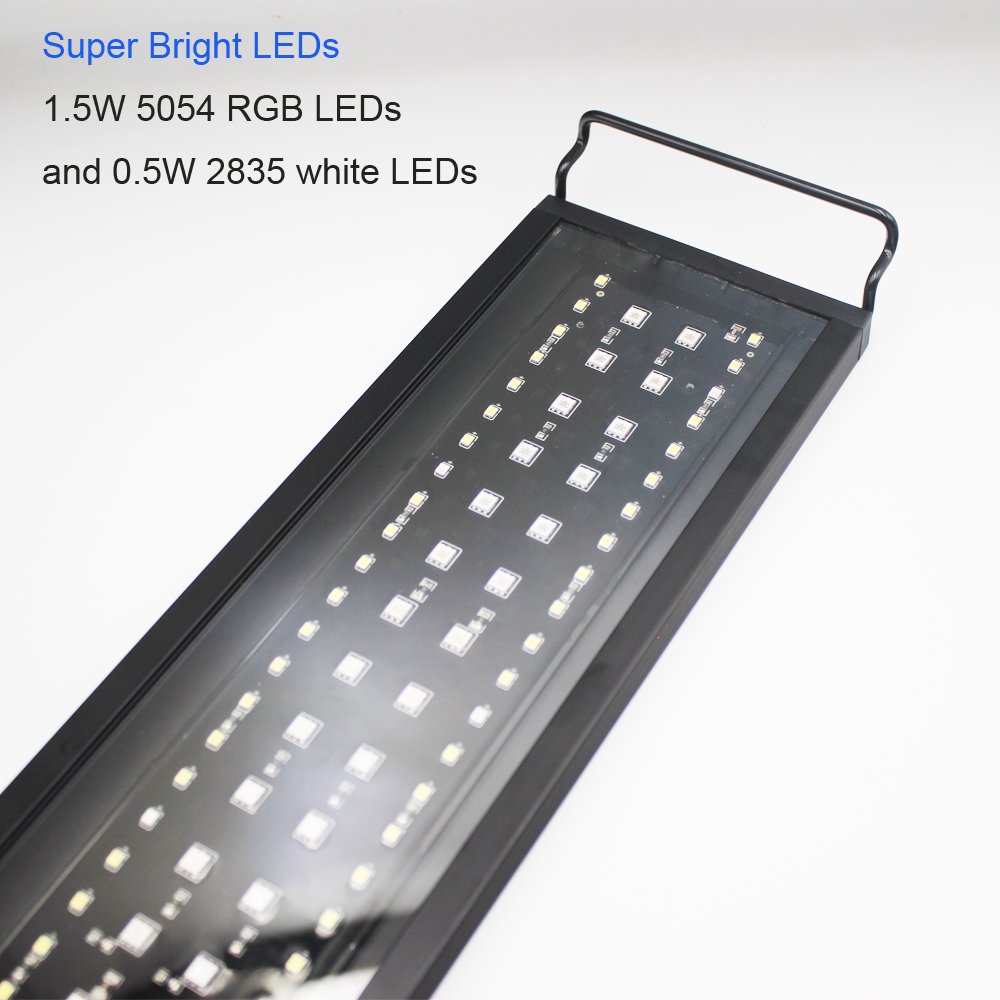 IP68 waterproof 60cm Fish Tank aquaculture Aquarium LED Light Programmable Luces de acuario LED Aquarium light With Bracket