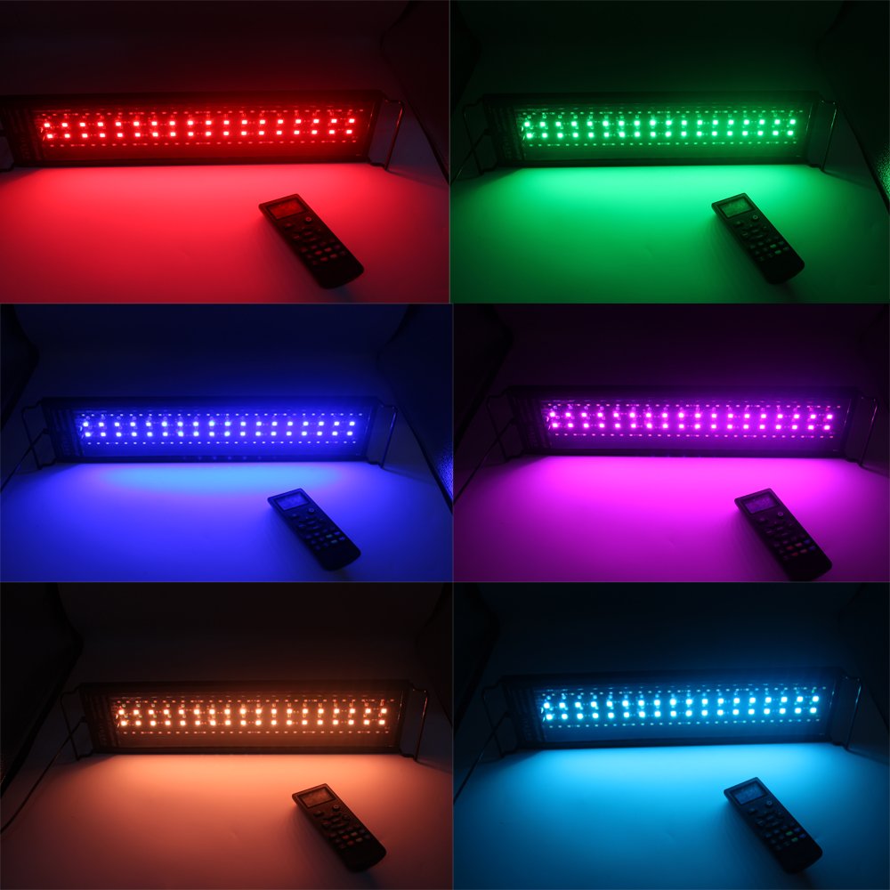 IP68 waterproof 60cm Fish Tank aquaculture Aquarium LED Light Programmable Luces de acuario LED Aquarium light With Bracket