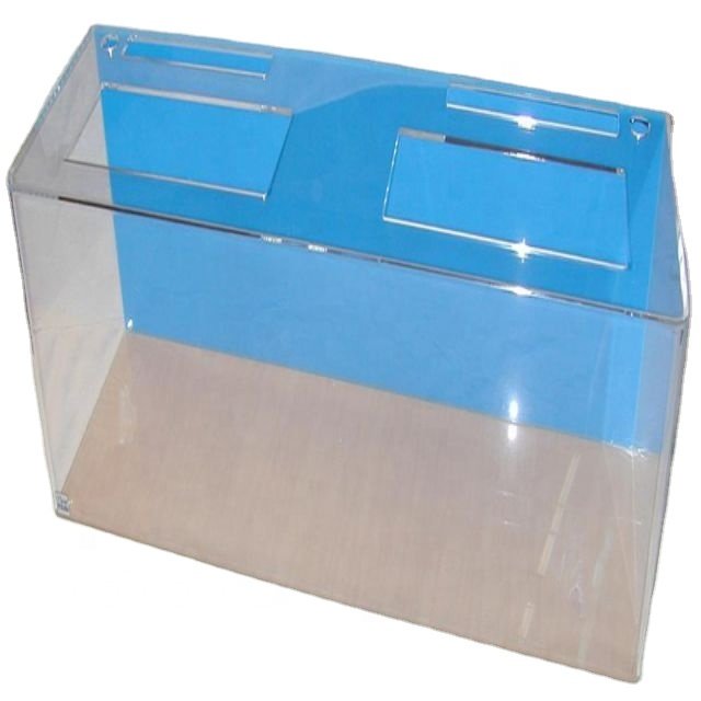 Anti UV Acrylic Aquarium Overflowing Water Circulation Rectangular Clear Acrylic Aquariums