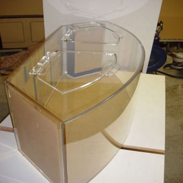 Anti UV Acrylic Aquarium Overflowing Water Circulation Rectangular Clear Acrylic Aquariums